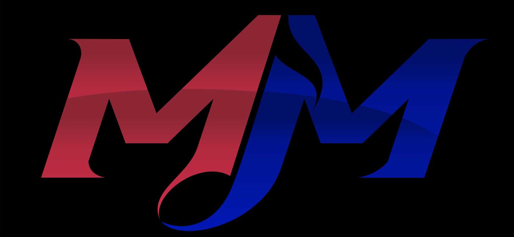 Original MM crimson and deep blue monogram